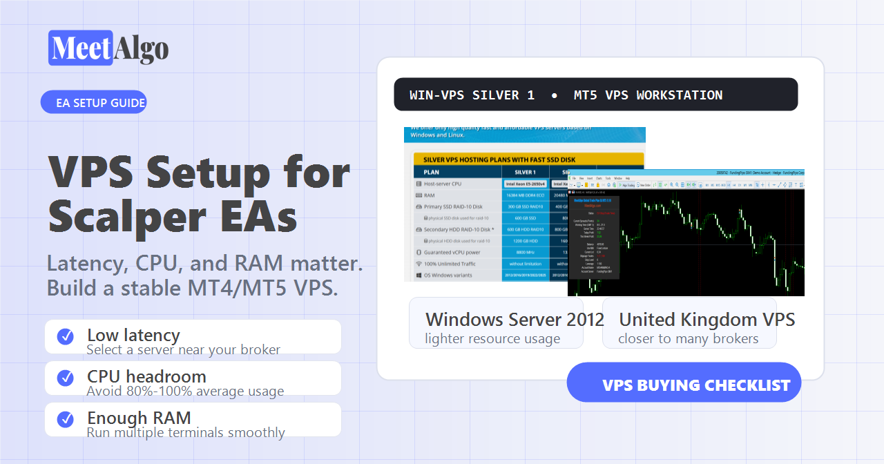 VPS setup for MeetAlgo Scalper EAs featured image
